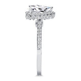 Eva 2 Carat Pear Shaped Halo Ring