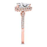 Eva 2 Carat Pear Shaped Halo Ring