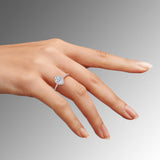 Eva Pear Shaped Lab Grown Diamond Halo Ring