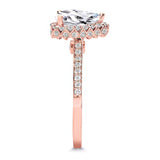 Eva Pear Shaped Lab Grown Diamond Halo Ring