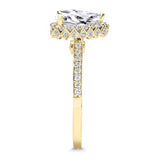 Eva 2 Carat Pear Shaped Halo Ring