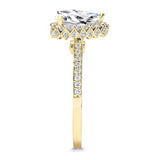 Eva Pear Shaped Lab Grown Diamond Halo Ring