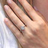 Eva Pear Shaped Lab Grown Diamond Halo Ring