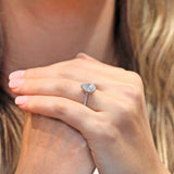 Eva Pear Shaped Lab Grown Diamond Halo Ring