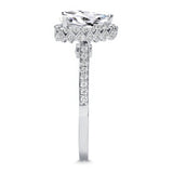 Eva Pear Shaped Lab Grown Diamond Halo Ring