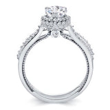Eva Pear Shaped Halo Ring Set