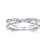Criss Cross Diamond Promise Ring