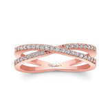 Criss Cross Diamond Promise Ring
