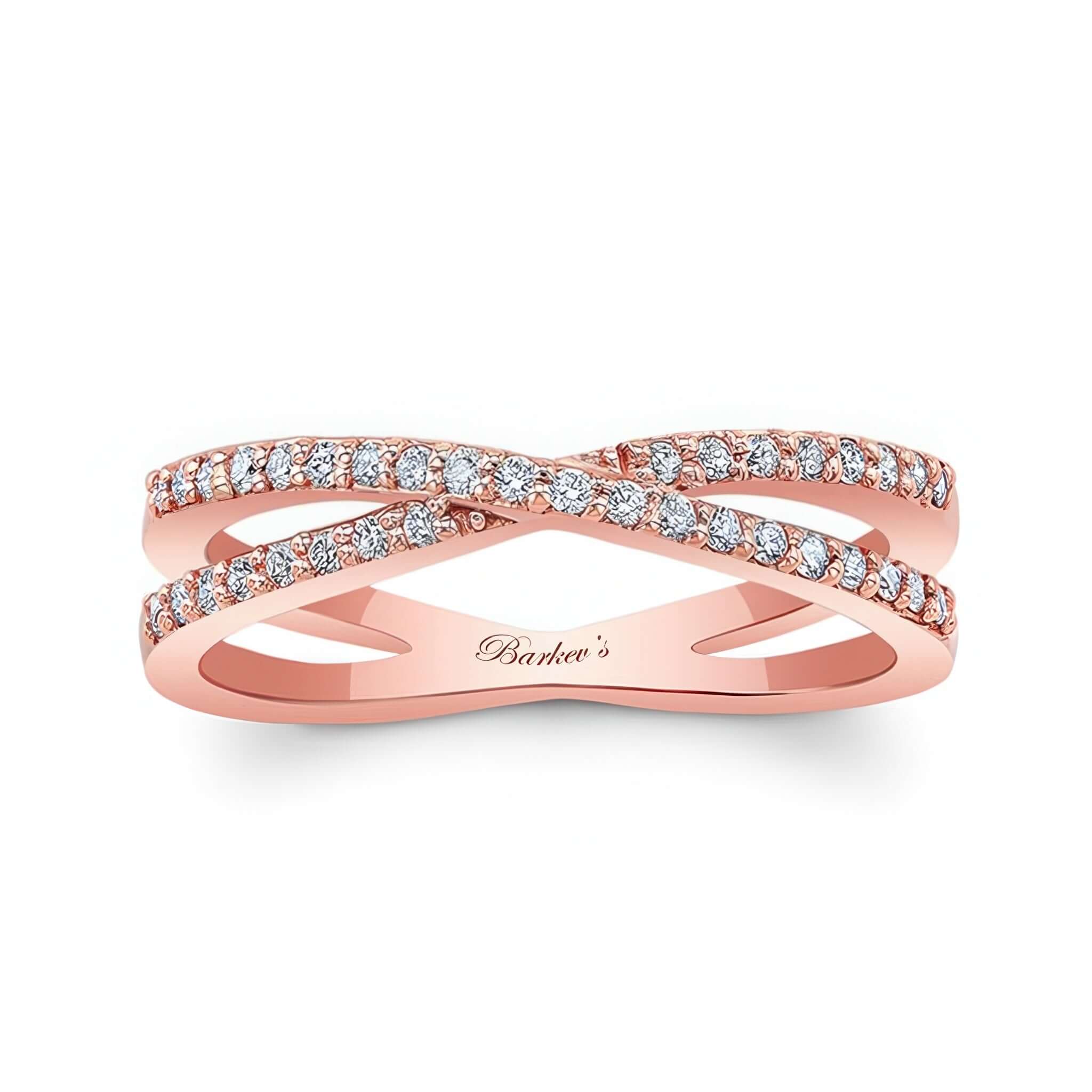 Criss Cross Diamond Promise Ring