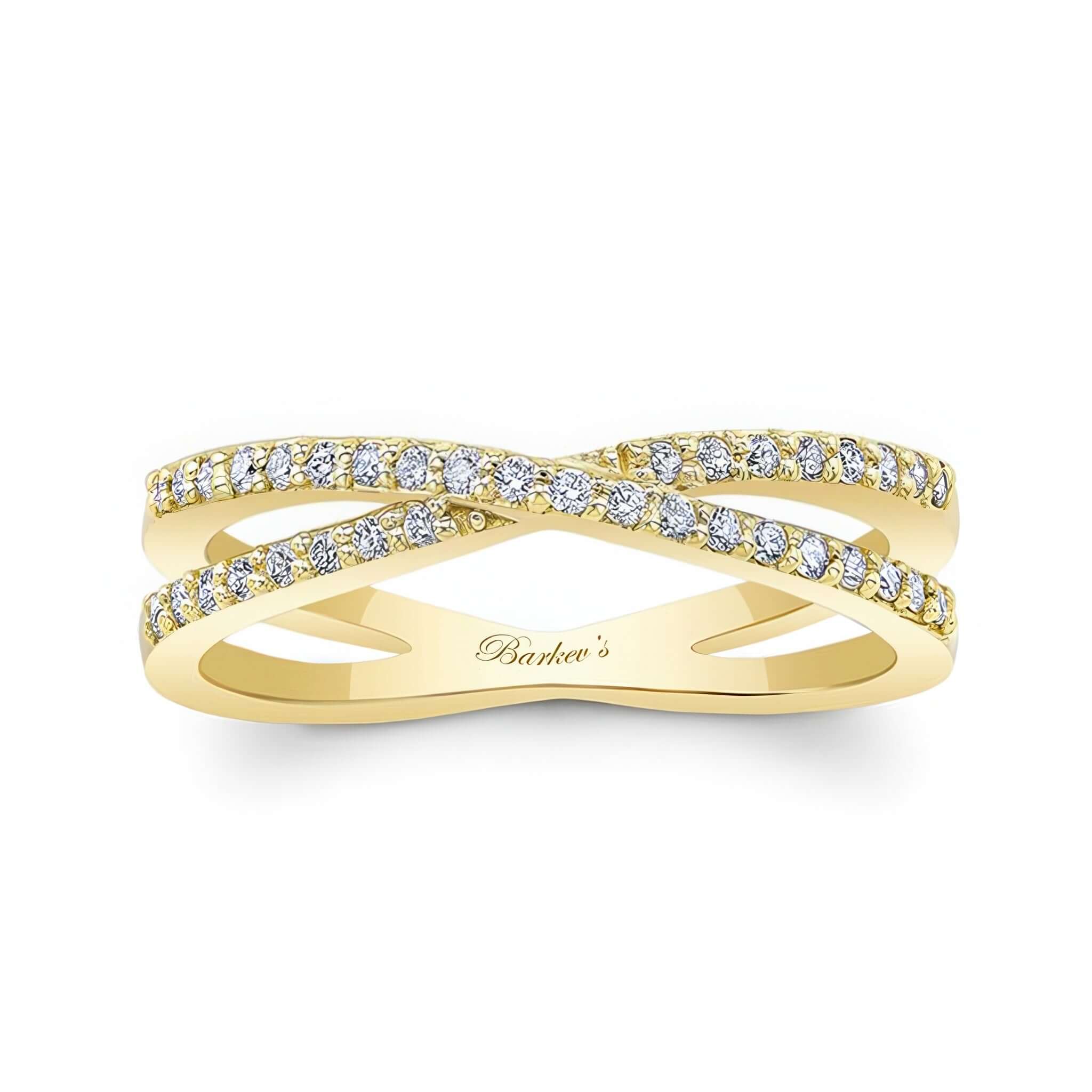 Criss Cross Diamond Promise Ring