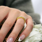 Criss Cross Diamond Promise Ring