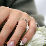 Criss Cross Diamond Promise Ring