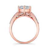 Unique Princess Cut Engagement Ring