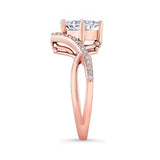 Unique Princess Cut Engagement Ring