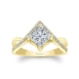 Unique Princess Cut Engagement Ring