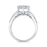 Unique Princess Cut Engagement Ring