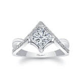 Unique Princess Cut Engagement Ring