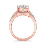 Unique Princess Cut Wedding Set