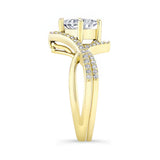 Unique Princess Cut Wedding Set