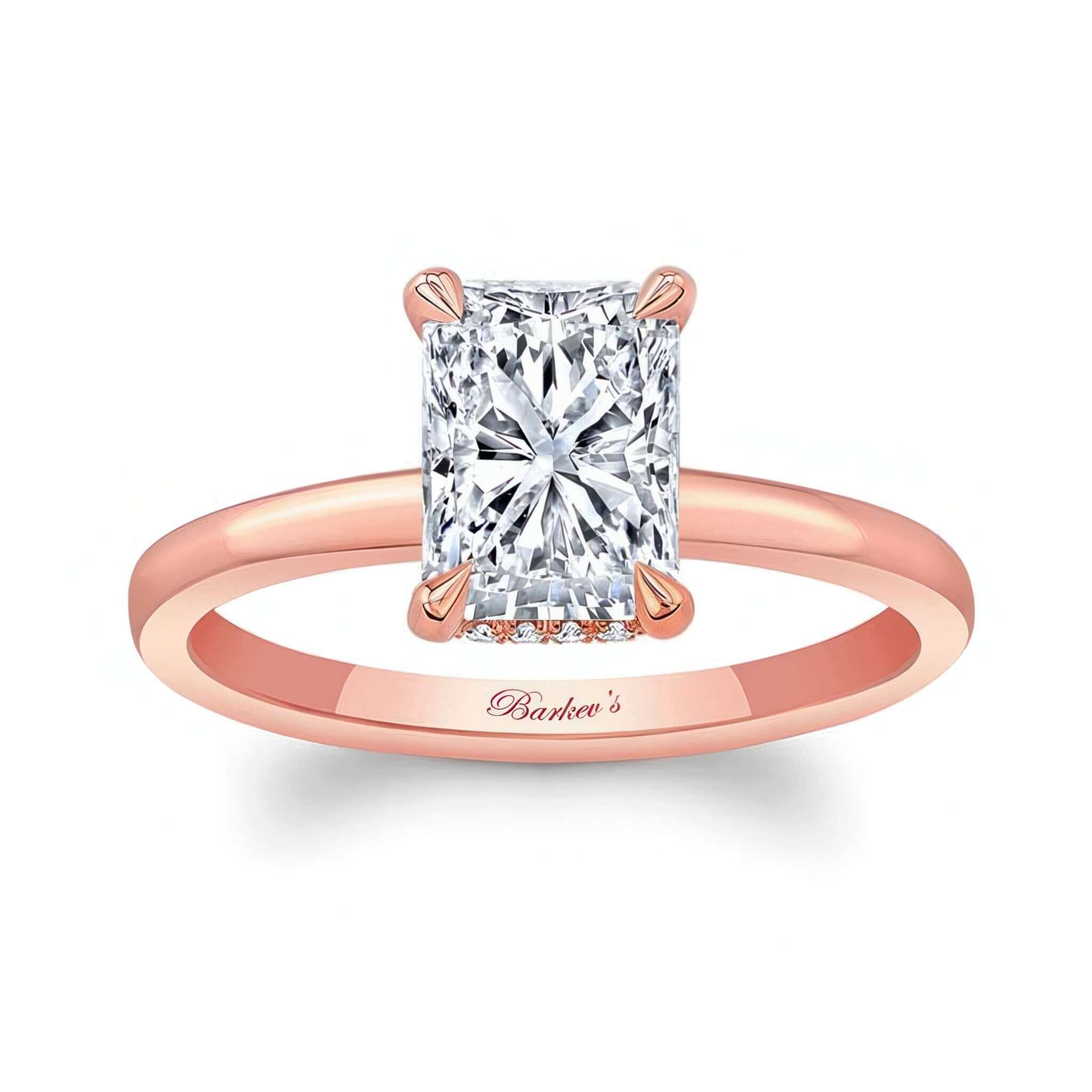 Radiant Cut Moissanite Engagement Ring