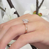 Lia Emerald Cut Engagement Ring