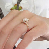 Lia Emerald Cut Engagement Ring
