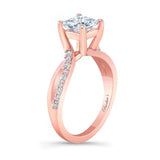 Princess Cut Moissanite Ring