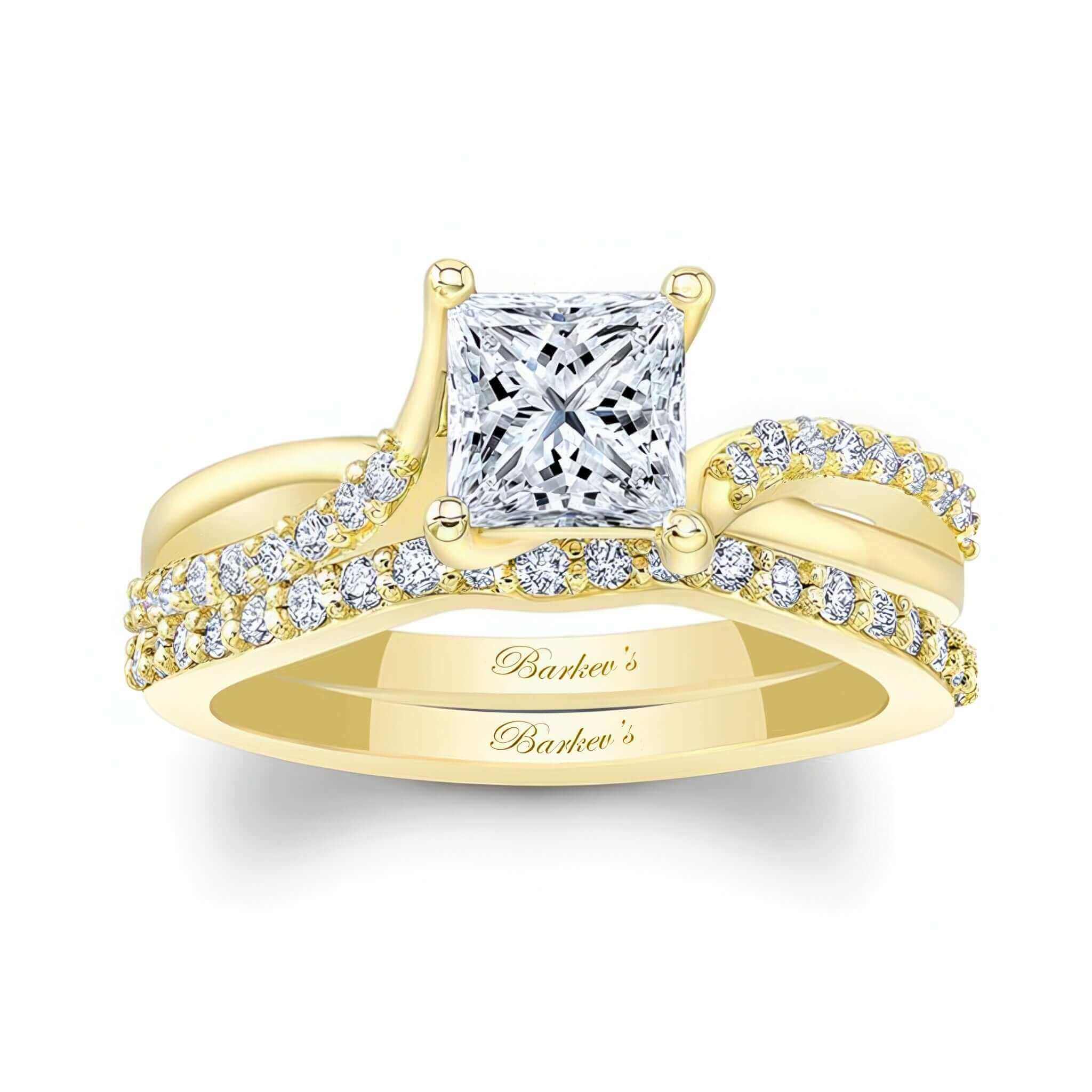 Princess Cut Ring Set