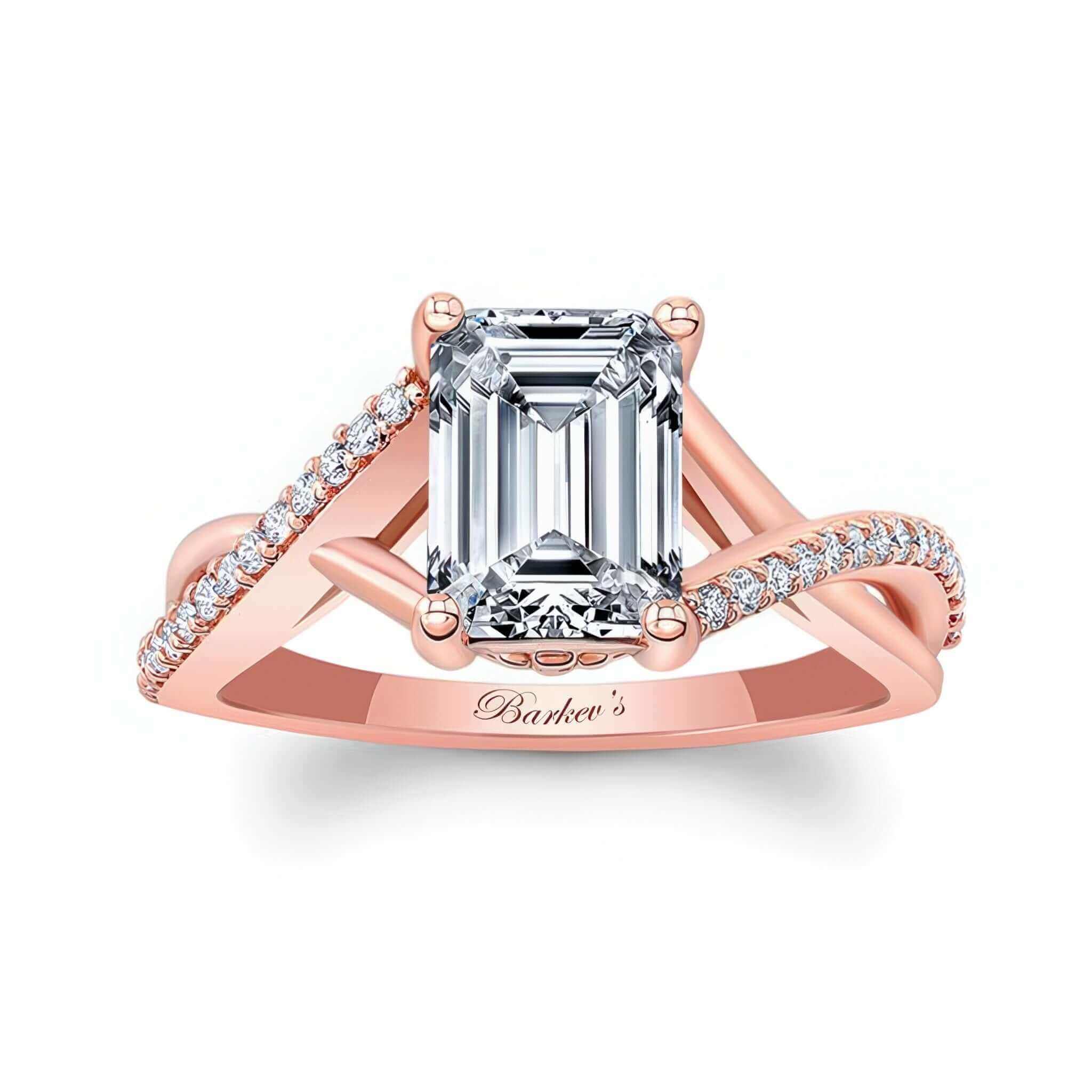 2 Carat Emerald Cut Diamond Ring