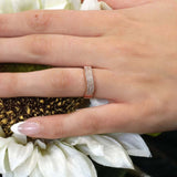 Curved Diamond Wedding Band