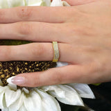 Curved Diamond Wedding Band