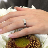Curved Diamond Wedding Band