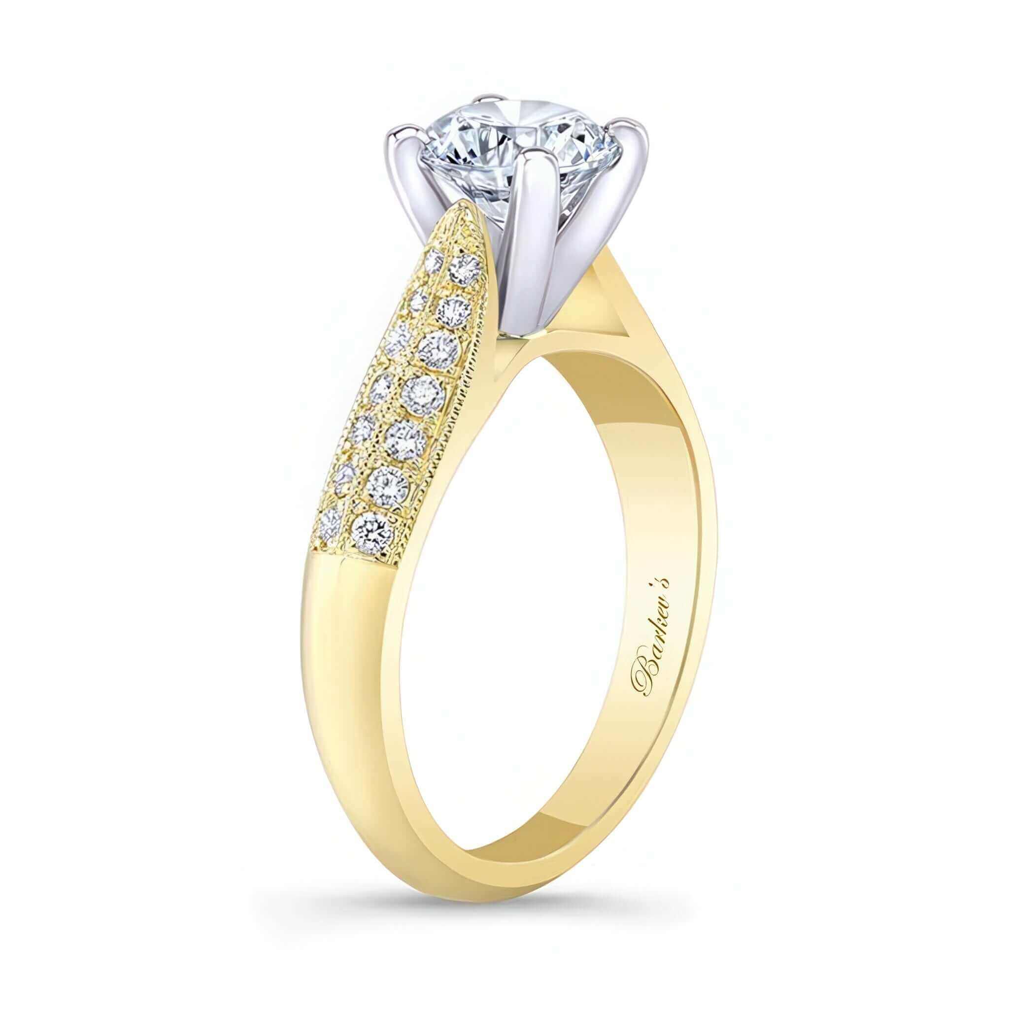 2 Row Moissanite Ring