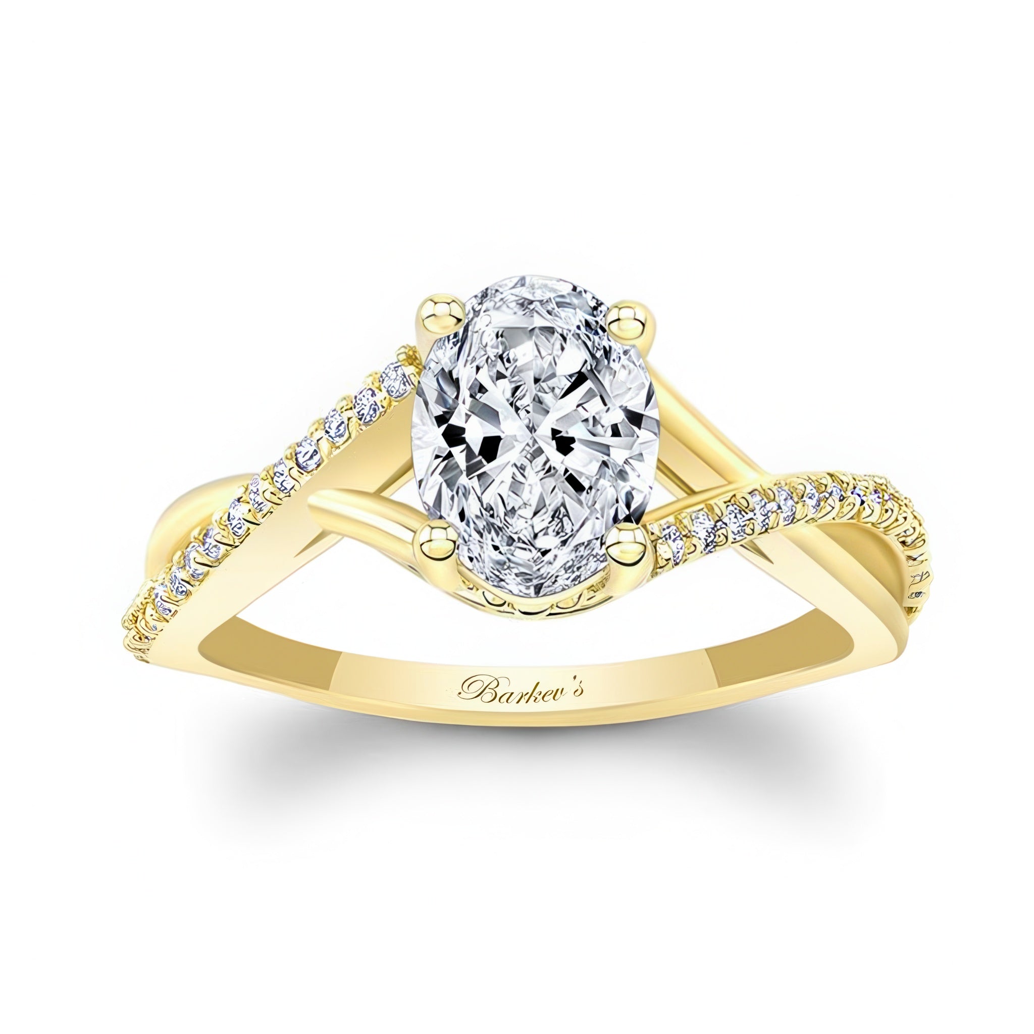 One Carat Oval Lab Grown Diamond Ring