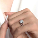 One Carat Oval Diamond Bridal Set