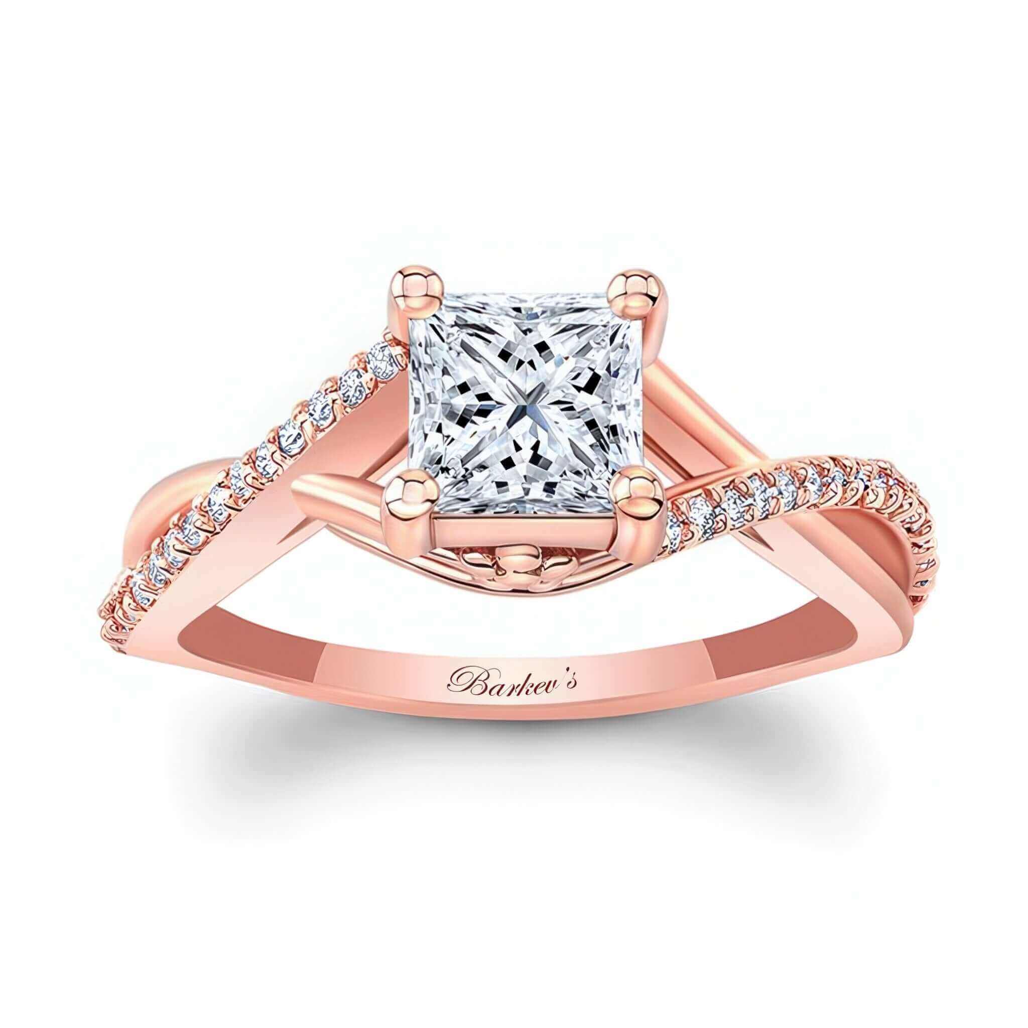 One Carat Princess Cut Diamond Ring