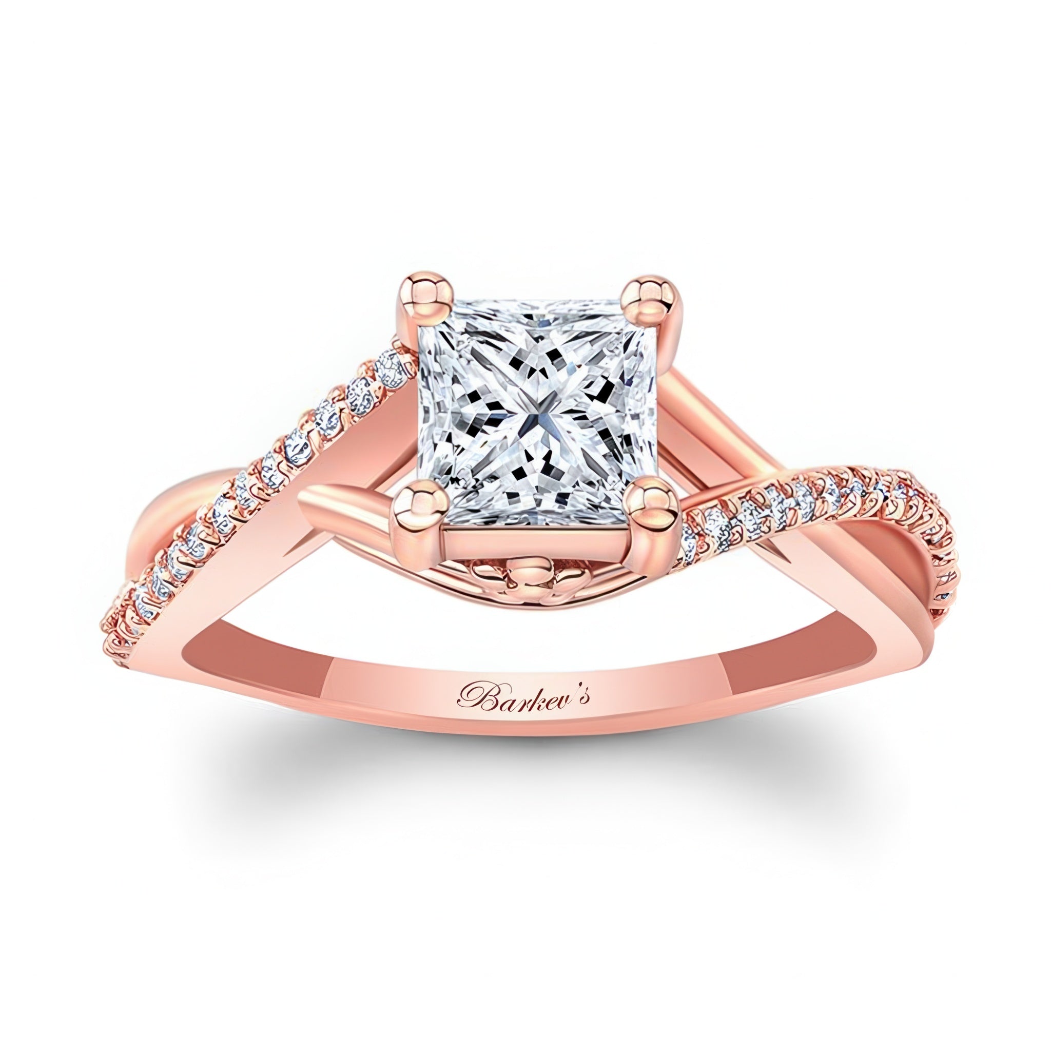 One Carat Princess Cut Lab Grown Diamond Ring
