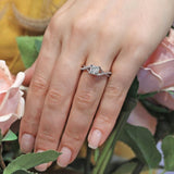 One Carat Princess Cut Lab Grown Diamond Ring