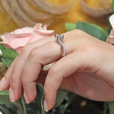 One Carat Princess Cut Lab Grown Diamond Ring