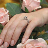 One Carat Princess Cut Lab Grown Diamond Ring