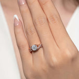 One Carat Moissanite Bridal Set