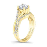 One Carat Moissanite Bridal Set