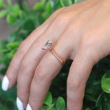 Hidden Halo Pear Lab Grown Diamond Engagement Ring