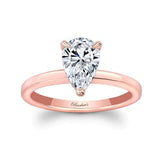 Hidden Halo Pear Lab Grown Diamond Engagement Ring