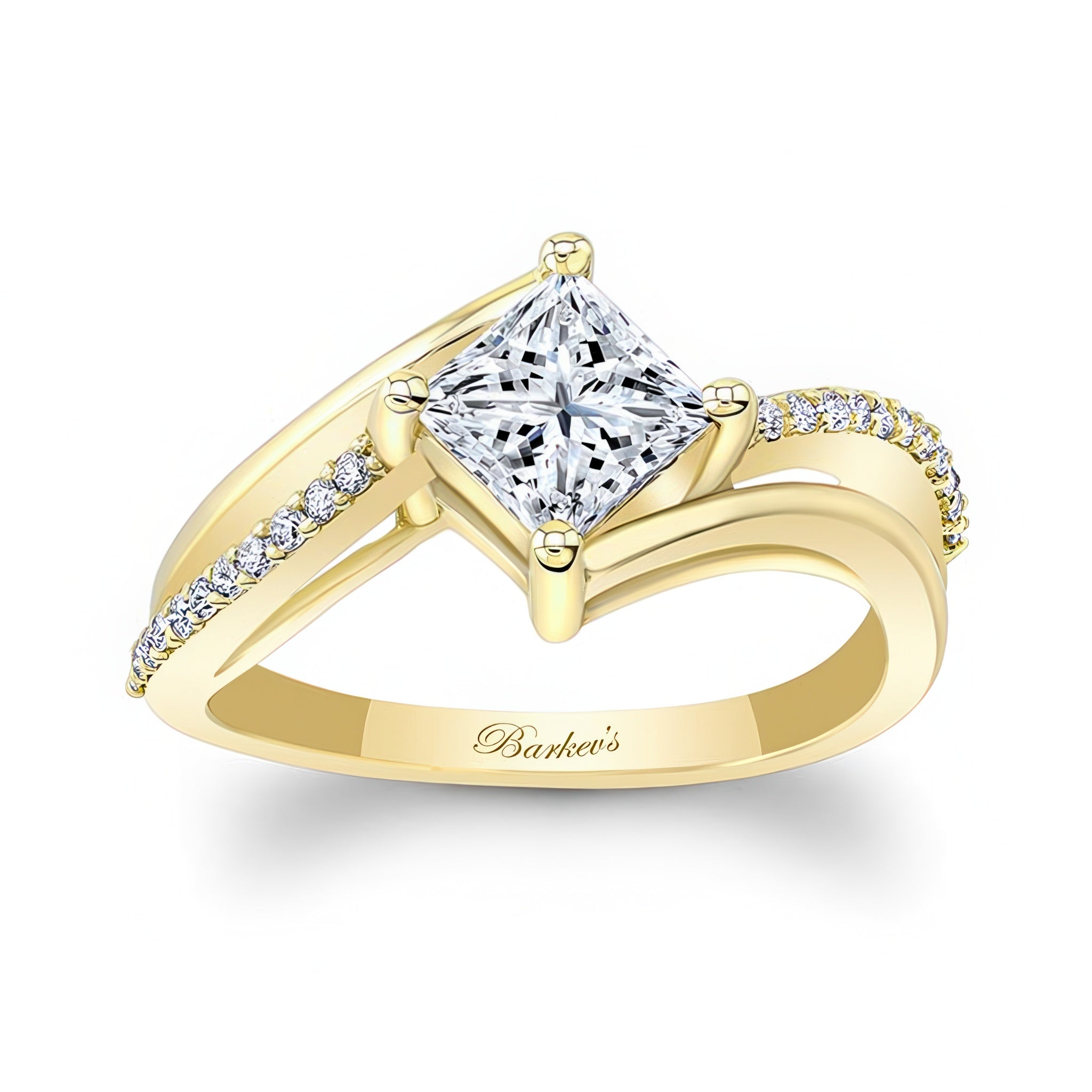 Princess Cut Lab Grown Diamond Engagement Ring