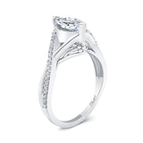 3 Carat Marquise Lab Grown Diamond Ring