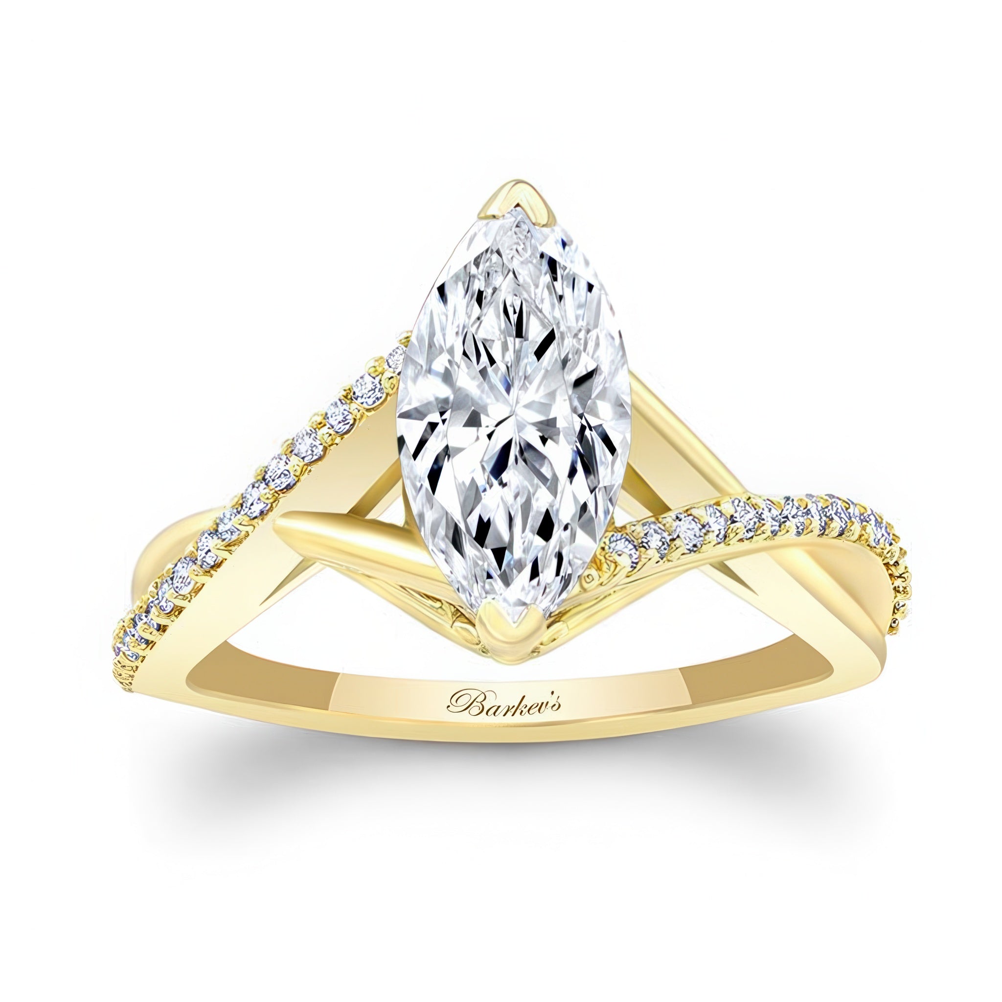 3 Carat Marquise Lab Grown Diamond Ring
