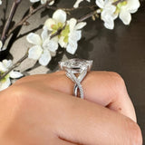 3 Carat Marquise Lab Grown Diamond Ring