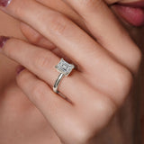Lori Emerald Cut Solitaire Engagement Ring