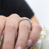1 Carat Black Diamond Eternity Band